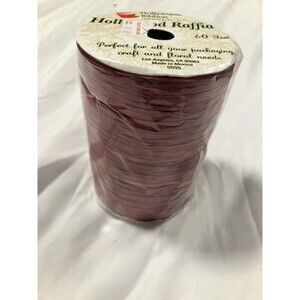 Burgundy Hollywood Raffia - 60 Yds Crafting Crafts Ribbon Decor Gift Wrapping